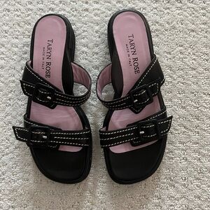Taryn rose black sandals size 38